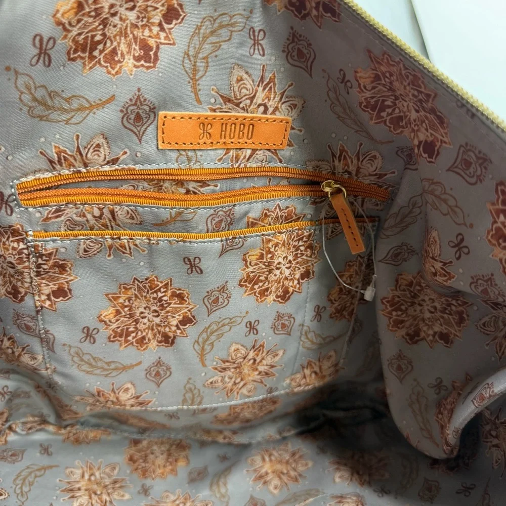 Hobo international Kindred silver metallic Leather Hobo‎ bag braided handle